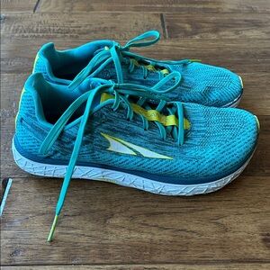 Altra Escalante 2 Road Running Shoes Teal Blue Foot Shape Zero Drop Women Size 8